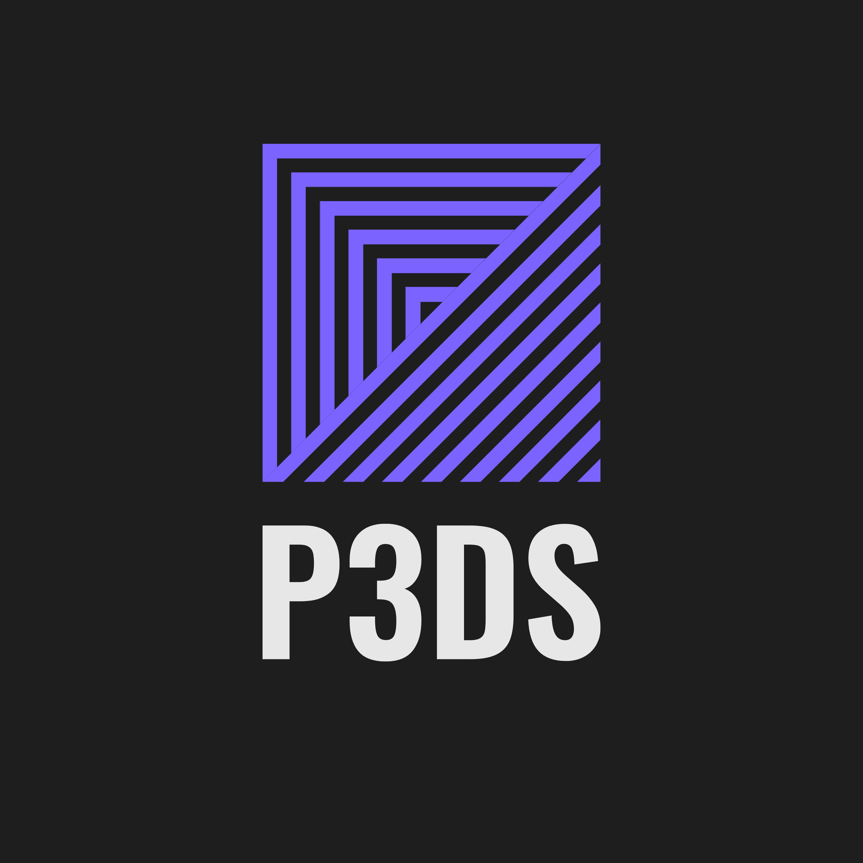 The Printed It Solid logo which contains the letters P3DS